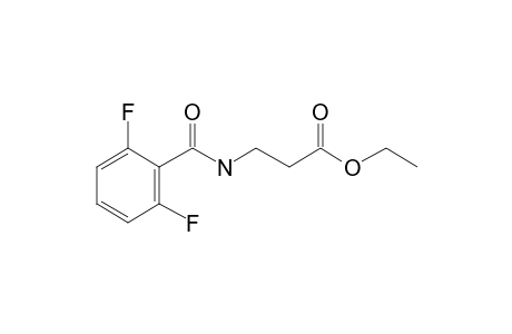 .beta.-Alanine, N-(2,6-difluorobenzoyl)-, ethyl ester