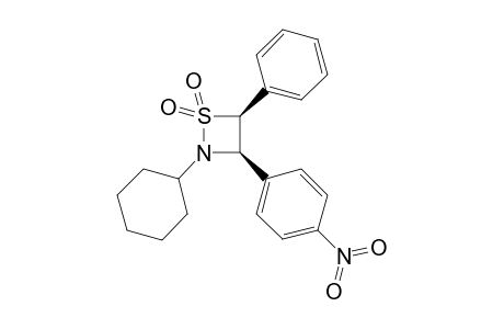 cis-2-Cyclohexyl-3-(4-nitrophenyl)-4-phenyl-1,2-thiazetizine 1,1-dioxide