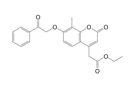 4-[(Ethoxycarbonyl)methyl]-7-[benzoylmethoxy]-8-methylcoumarin