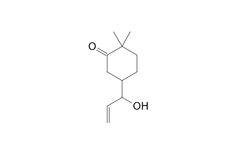 Cyclohexanone, 5-(1-hydroxy-2-propenyl)-2,2-dimethyl-, (R*,S*)-(.+-.)-