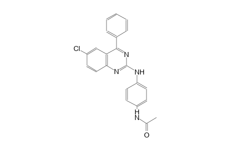 acetamide, N-[4-[(6-chloro-4-phenyl-2-quinazolinyl)amino]phenyl]-