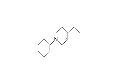 Pyridine, 1-cyclohexyl-4-ethyl-1,4-dihydro-3-methyl-