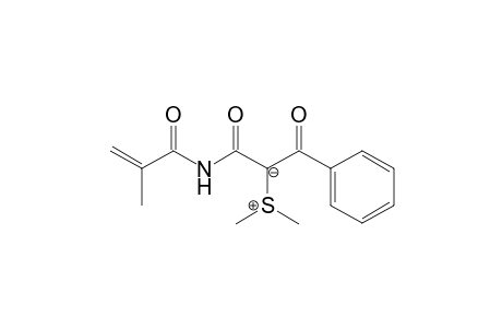 Dimethylsulfonium 1-benzoyl-1-[(metacryloyl)carbamoyl]methylide