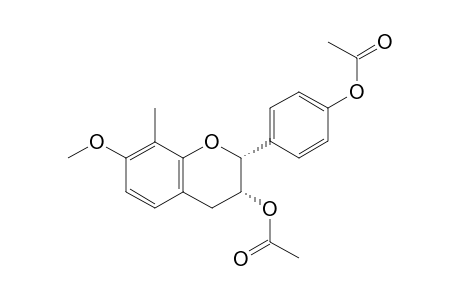 TUPICHINOL-A-PERACETYLATED;(2R,3R)-3,4'-DIACETOXY-7-METHOXY-8-METHYLFLAVAN
