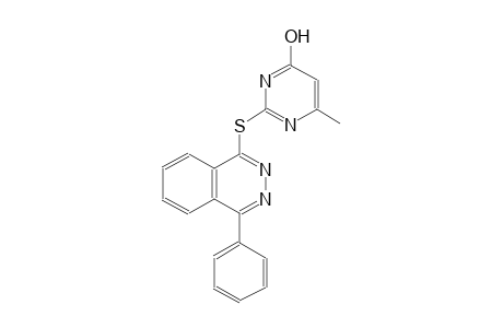 6-methyl-2-[(4-phenyl-1-phthalazinyl)sulfanyl]-4-pyrimidinol