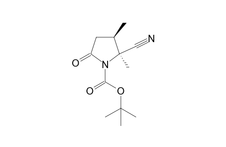 (2S,3R)-2-cyano-5-keto-2,3-dimethyl-pyrrolidine-1-carboxylic acid tert-butyl ester