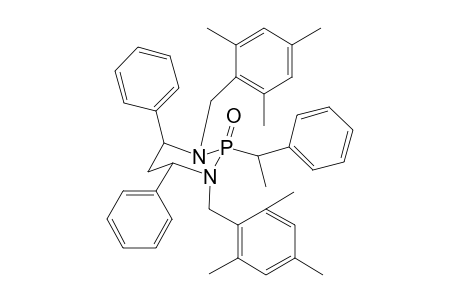 2-(Phenylethyl)-1.3-bis[(2',4',6'-trimethylphenyl)methyl]-4,6-diphenyl-1,3,2-diazaphosphorinane - 2-oxide