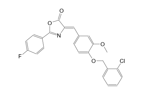 (4Z)-4-{4-[(2-chlorobenzyl)oxy]-3-methoxybenzylidene}-2-(4-fluorophenyl)-1,3-oxazol-5(4H)-one