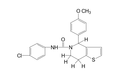 4'-chloro-4-(p-methoxyphenyl)-4,5,6,7-tetrahydrothieno[3,2-c]pyridine-5-carboxanilide