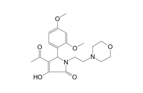 2-(2,4-dimethoxyphenyl)-3-ethanoyl-1-(2-morpholin-4-ylethyl)-4-oxidanyl-2H-pyrrol-5-one