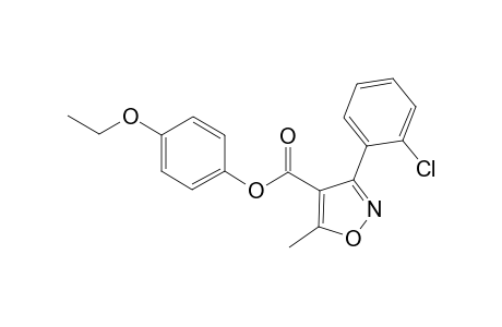 4-Isoxazolecarboxylic acid, 3-(2-chlorophenyl)-5-methyl-, 4-ethoxyphenyl ester