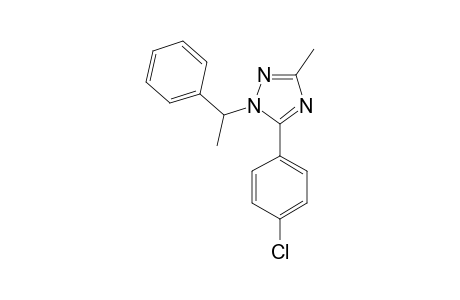 5-(4-CHLOROPHENYL)-3-METHYL-1-(1-PHENYLETHYL)-1H-1,2,4-TRIAZOLE