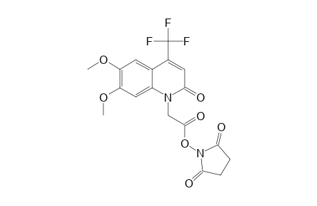 1-[[(6,7-DIMETHOXY-2-OXO-4-(TRIFLUOROMETHYL)-1,2-DIHYDROQUINOLIN-1-YL)-ACETYL]-OXY]-PYRROLIDINE-2,5-DIONE