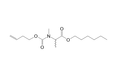 dl-Alanine, N-methyl-N-(byt-3-en-1-yloxycarbonyl)-, hexyl ester