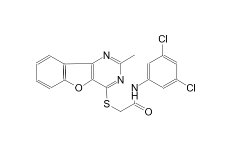 N-(3,5-dichlorophenyl)-2-[(2-methyl[1]benzofuro[3,2-d]pyrimidin-4-yl)sulfanyl]acetamide