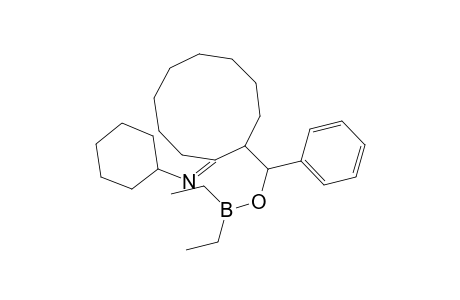 [(2E)-2-(Cyclohexylimino)cyclodecyl](phenyl)methyl diethylborinate