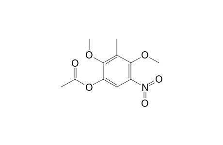 2,4-Dimethoxy-3-methyl-5-nitrophenyl acetate