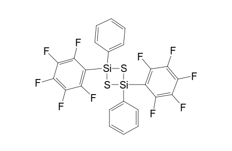 1,3-DIPHENYL-1,3-BIS-(PENTAFLUORPHENYL)-CYClO-DI-(SILTHIAN)