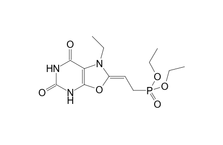 (2Z)-2-(2-diethoxyphosphorylethylidene)-1-ethyl-4H-oxazolo[5,4-d]pyrimidine-5,7-dione