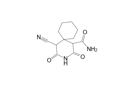 5-Cyano-2,4-dioxo-3-aza-spiro[5.5]undecane-1-carboxylic acid amide