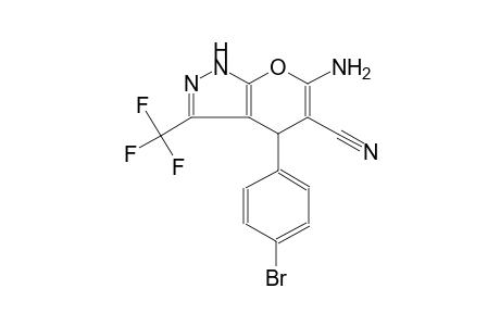 6-amino-4-(4-bromophenyl)-3-(trifluoromethyl)-1,4-dihydropyrano[2,3-c]pyrazole-5-carbonitrile