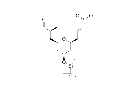 Methyl (E)-4-((2S,4R,6R)-4-((tert-butyldimethylsilyl)oxy)-6-((S)-2-methyl-3-oxopropyl)tetrahydro-2H-pyran-2-yl)but-2-enoate