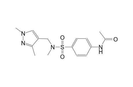 N-(4-{[[(1,3-dimethyl-1H-pyrazol-4-yl)methyl](methyl)amino]sulfonyl}phenyl)acetamide