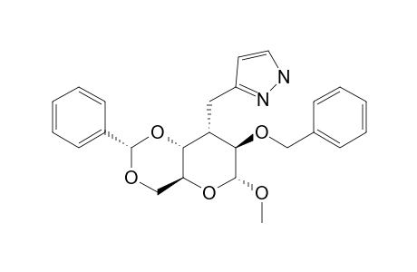 3-(5)-(METHYL-2-O-BENZYL-4,6-O-BENZYLIDENE-3-DEOXY-ALPHA-D-ALTROPYRANOSID-3-YLMETHYL)-1-H-(2-H)-PYRAZOLE