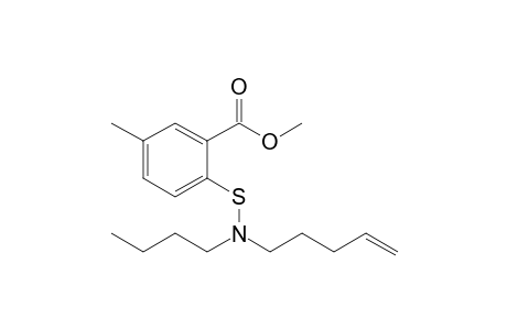 N-Butyl-N-4-pentenyl-2-carbomethoxy-4-methylbenzenesulfenamide