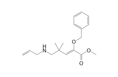 Z-METHYL-5-ALLYLAMINO-2-BENZYLOXY-4,4-DIMETHYLPENT-2-ENOATE