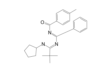 6-TERT.-BUTYL-7-CYCLOPENTYL-2-(4-METHYLPHENYL)-4-PHENYL-1-OXA-3,5,7-TRIAZAHEPTA-1,3,5-TRIENE