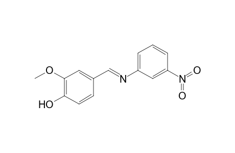 Phenol. 2-methoxy-4-(3-nitrophenyliminomethyl)-