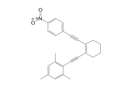 1,3,5-trimethyl-2-[2-[2-[2-(4-nitrophenyl)ethynyl]-1-cyclohexenyl]ethynyl]benzene