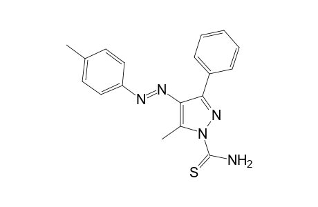 5-Methyl-3-phenylthio-4-(p-tolylazo)pyrazole-1-carboxamide