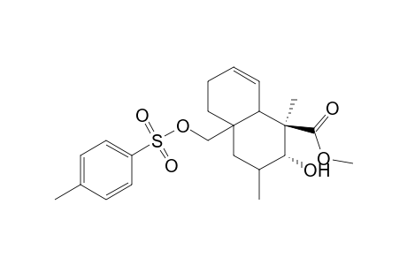 Methyl trans-1,2,3,4,4a,5,6,8a-octahydro-1,1-dimethyl-6.beta.-hydroxy-4a-(tosyloxymethyl)naphthalene-1-carboxylate