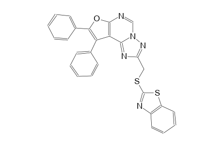 2-[(1,3-benzothiazol-2-ylsulfanyl)methyl]-8,9-diphenylfuro[3,2-e][1,2,4]triazolo[1,5-c]pyrimidine