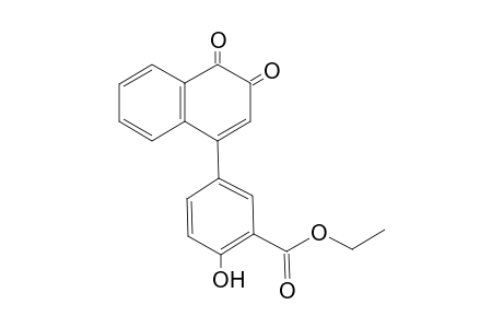 5-(3,4-diketo-1-naphthyl)-2-hydroxy-benzoic acid ethyl ester