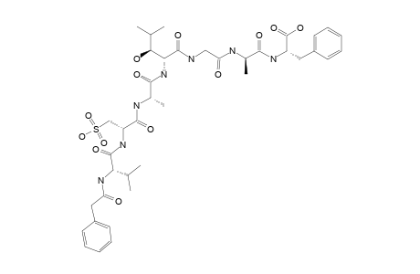 JBIR-95;PAA-VAL-CYA-ALA2-HLE-GLY-ALA1-PHE