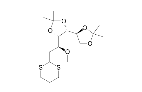 2-Deoxy-4,5:6,7-Di-O-Isopropylidene-3-O-methyl-D-manno-heptose Trimethylene Dithioacetal