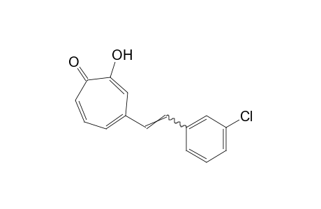 4-(m-chlorostyryl)-2-hydroxy-2,4,6-cycloheptatrien-1-one