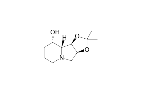 (1R),2(S),8(S),8a(R)-1,2-O-Isopropylideneoctahydro-1,2,8-indolizidinetriol