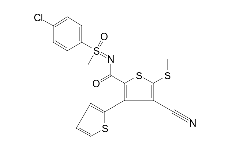 S-(p-chlorophenyl)-N-[4-cyano-5-(methylthio)-3-(2-thienyl)-2-thenoyl]-S-methylsulfoximine