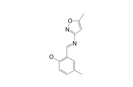 MEMIIMP;4-METHYL-2-[[(5'-METHYL-3'-ISOXAZOL-YL)-IMINO]-METHYL]-PHENOL