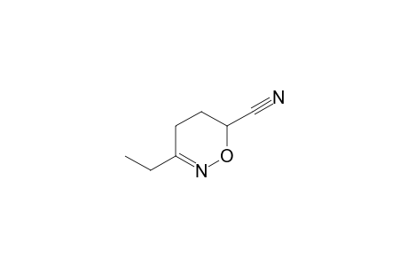 3-Ethyl-5,6-dihydro-4H-1,2-oxazine-6-carbonitrile