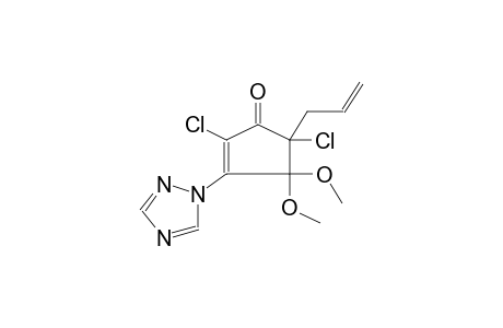 2,5-DICHLORO-3-(1,2,4-TRIAZOL-1-YL)-4,4-DIMETHOXY-5-ALLYL-2-CYCLOPENTENONE