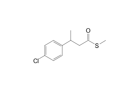 3-(p-Chlorophenyl)thiobutyric acid-S-methyl ester