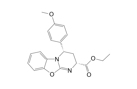 Ethyl (2R*,4S*)-4-(4-methoxyphenyl)-3,4-dihydro-2H-pyrimido[2,1-b][1,3]benzpxazole-2-carboxylate