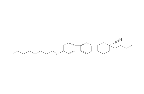 Cyclohexanecarbonitrile, 1-butyl-4-[4'-(octyloxy)[1,1'-biphenyl]-4-yl]-