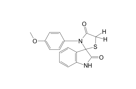 3'-(p-methoxyphenyl)spiro[indoline-3,2'-thiazolidine]-2,4'-dione