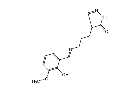 4-[3-[(3-methoxysalicylidene)amino]propyl}-2-pyrazolin-5-one
